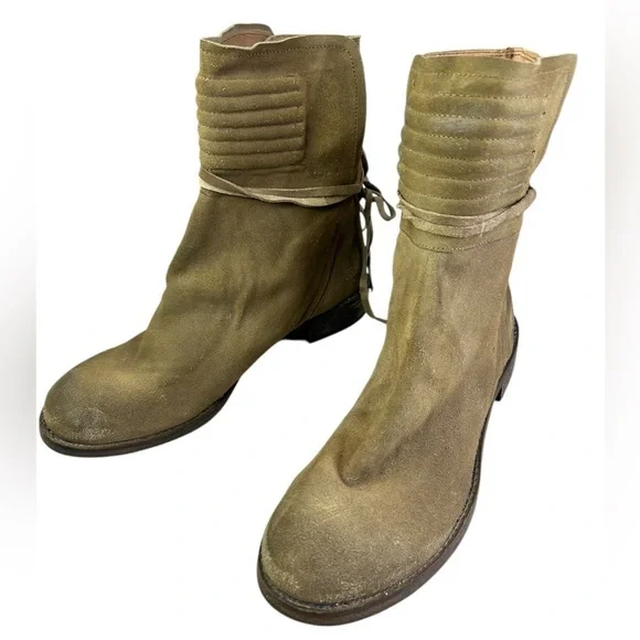 Free People Cambridge Wrap Leather suede Boots brown size 39 - Picture 4 of 16